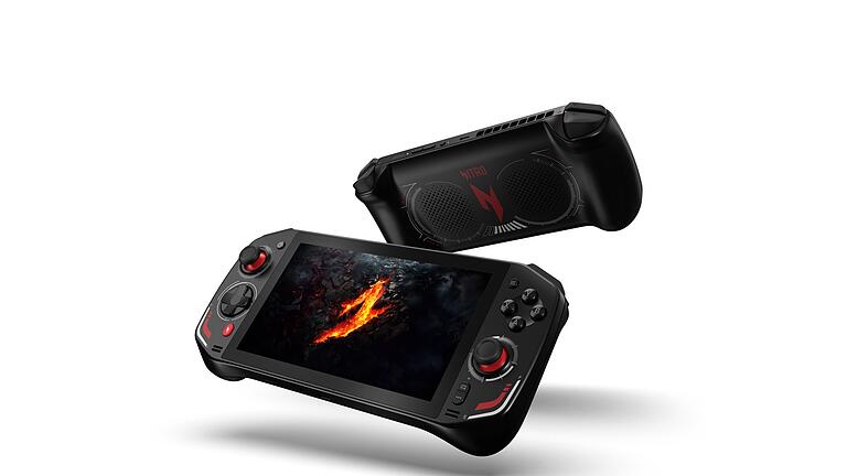 Gaming-Handheld Nitro Blaze 7 von Acer       -  Auf der IFA (6. bis 10. September) zeigt Acer sein erstes Gaming-Handheld namens Nitro Blaze 7.
