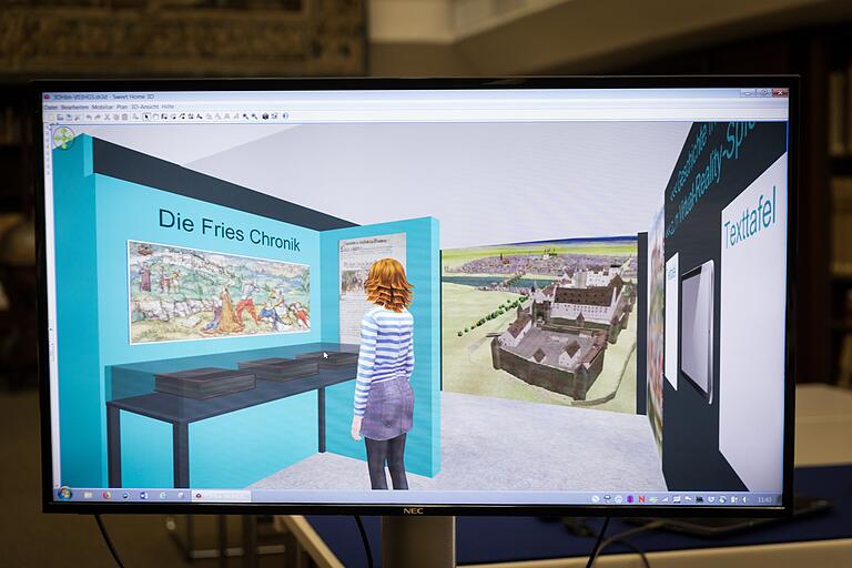 Virtueller Blick in die Jubiläumsausstellung '400 Jahre Unibibliothek'. Virtueller Blick in die Jubiläumsausstellung '400 Jahre Unibibliothek'.