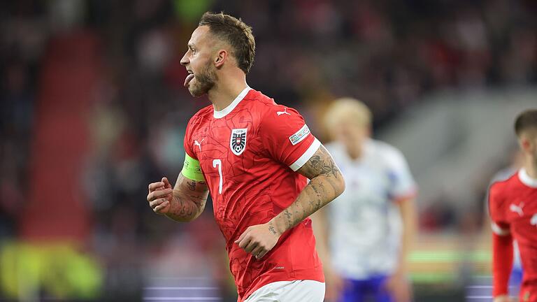 Österreich - Norwegen       -  Der frühere Bremer Marko Arnautovic traf beim 5:1-Erfolg Österreichs gegen Norwegen doppelt.