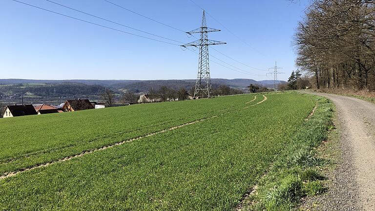 Hier soll das neue Ebelsbacher Baugebiet entstehen. Doch die Verkehrsanbindung sorgt für Streit in der Gemeinde.