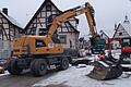 Keine Pause im Winter: Die Bauarbeiten in Aubstadt sind in vollem Gange.