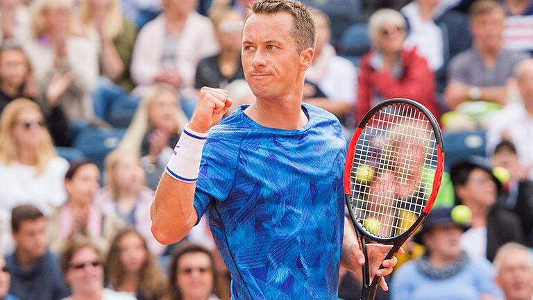 Philipp Kohlschreiber       -  Philipp Kohlschreiber gewann gegen den Franzosen Gilles Simon 6:3, 3:6, 6:2.