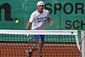 Gehörte zur Tennis-Prominenz bei den Senioren Open des TC Rot Weiß: Peter Marklstorfer (TC Rot-Blau Regensburg). Foto: Hopf       -  Gehörte zur Tennis-Prominenz bei den Senioren Open des TC Rot Weiß: Peter Marklstorfer (TC Rot-Blau Regensburg). Foto: Hopf