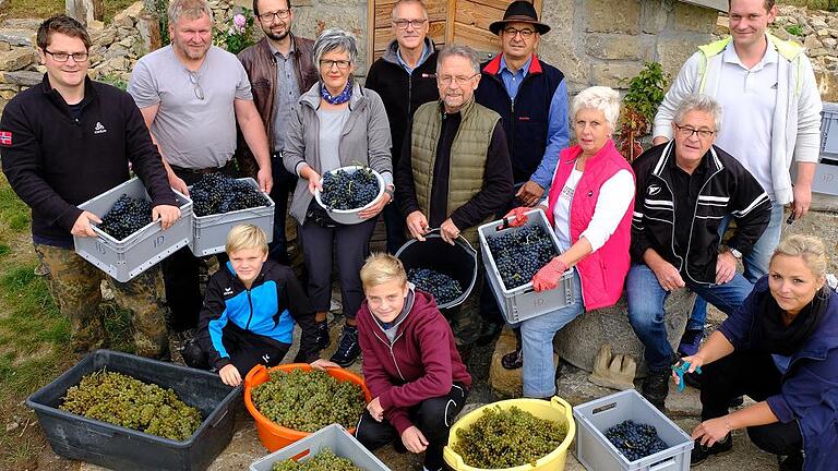 Die Ernte ist eingebracht: Die erste Weinlese in Strahlungen seit dem 19. Jahrhundert war ein voller Erfolg.