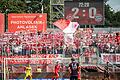 Die Fans des FC Bayern München II sangen beim Gastspiel am Würzburger Dallenberg an die Adresse der Würzburger Kickers: 'Ihr macht unseren Sport kaputt!'