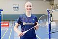 Lina Schadegg hatte nach ihrem ersten Zweitliga-Spieltag für den TV Marktheidenfeld Grund zur Freude. Der Schweizer Neuzugang gewann drei von vier Spielen, an denen sie beteiligt war.