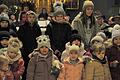 Mit weihnachtlichen Liedern eröffneten die Kinder in der Dorfkirche die Andacht.