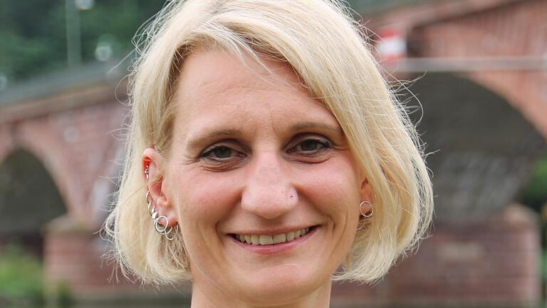 Pamela Nembach (42) ist die Landratskandidatin der SPD im Landkreis Main-Spessart.