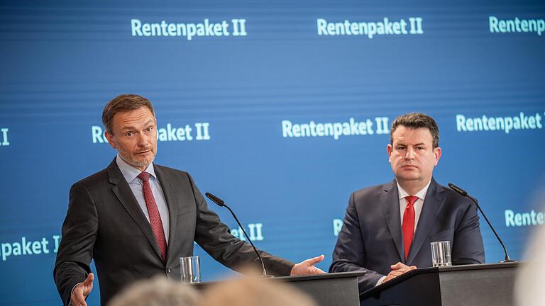 RentenpaketII_Beschluss_verschoben.jpeg       -  Ex-Finanzminister Christian Lindner (links) hat das Rentenpaket II immer wieder blockiert. Wie geht es nach seiner Entlassung weiter?