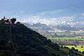 Der Sage nach haben Engel den exponierten und wunderschönen Platz von Kloster Engelberg hoch über Großheubach (Lkr. Miltenberg) ausgewählt.