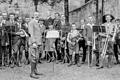 Fesche Jungs und damals noch unter dem Dach des CVJM: Dem Taktstock von Heimatdichter Karl-Georg Krug gehorchend erlebte der Posaunenchor Schweinfurt in den 20er-Jahren des vergangenen Jahrhunderts eine Blütezeit, die mit der Machtergreifung der Nazis ein Ende fand. Das Bild entstand 1924.&nbsp; &nbsp;