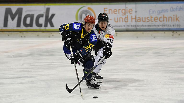 Kevin Adam und sein ERV Schweinfurt setzten sich mit 3:2 gegen den HC Landsberg durch (im Bild: Mathias Binder).&nbsp;