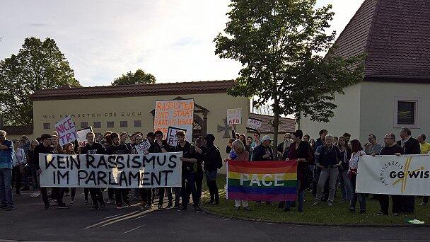 Bereits im vergangenen Jahr fand in Prichsenstadt eine AfD-Veranstaltung samt Gegenprotest statt.