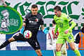 VfL Wolfsburg - FC Augsburg.jpeg       -  FCA-Keeper Rafal Gikiewicz stand beim 2:2 in Wolfsburg auf ungewollte Weise im Fokus.