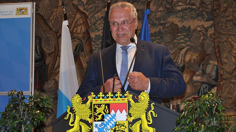 Innenminister Joachim Herrmann hielt die Festansprache.