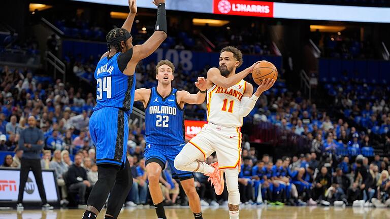 Orlando Magic - Atlanta Hawks       -  Die Orlando Magic um Franz Wagner (M.) treffen nun auf die Boston Celtics.