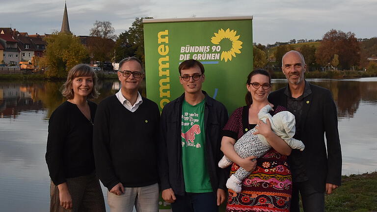 Der neue Grünen-Vorstand (von links): Maria Keil, Hans-Martin Hoffmann, Jonas Kruse, Julia Gilfert und Ulrich Drexelius.