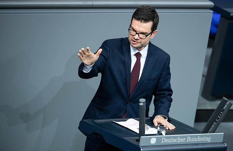 Marco Buschmann, Erster Parlamentarischer Geschäftsführer der FDP-Bundestagsfraktion, bei einer Rede im Oktober im Bundestag Marco Buschmann, Erster Parlamentarischer Geschäftsführer der FDP-Bundestagsfraktion, bei einer Rede im Oktober im Bundestag