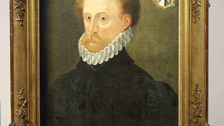 Fürstbischof Julius Echter in weltlicher Kleidung aus dem Jahre 1586. Das Gemälde ist im Besitz des Würzburger Martin-von-Wagner-Museums.