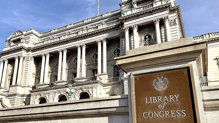 Die imposante Library of Congress in Washington. Kurt Maier arbeitet gegenüber in einem Verwaltungsneubau.