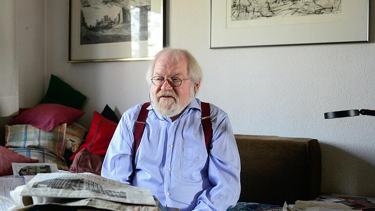 Ein Mann des Widerspruchs: Berthold Kremmler, hier bei einem Interview zu seinem 70. Geburtstag 2014.&nbsp;