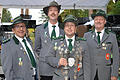 Das Königshaus der Nüdlinger Schützen ist stolz auf seine Erfolge (von links): Vorsitzender Timo Mainberger, 1. Ritter Roman Sittler, Schützenkönig 2016 Markus Lemberger und 2. Ritter Rudolf Reichel. Foto: Arthur Stollberger       -  Das Königshaus der Nüdlinger Schützen ist stolz auf seine Erfolge (von links): Vorsitzender Timo Mainberger, 1. Ritter Roman Sittler, Schützenkönig 2016 Markus Lemberger und 2. Ritter Rudolf Reichel. Foto: Arthur Stollberger