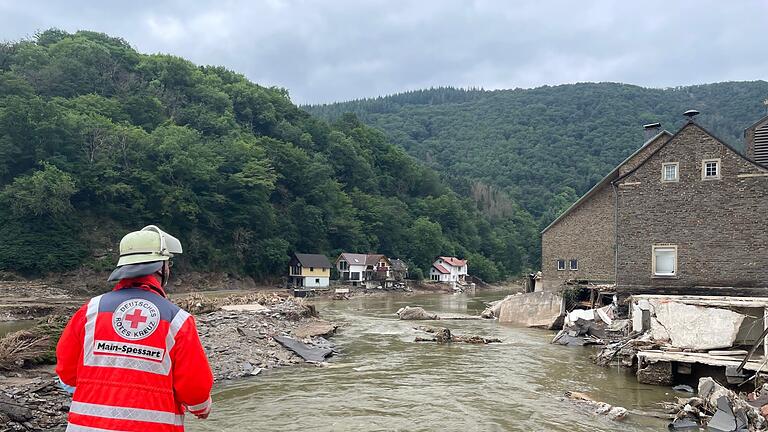 Bilder wie dieses prägten sich bei den Helferinnen und Helfern aus Main-Spessart ein: Viele Orte im Ahrtal waren von den Fluten völlig verwüstet.