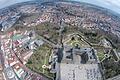 Würzburg mit einer Drohne von oben fotografiert.