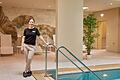 Mit dem modernisierten Spa-Bereich will Daniela Michel, Leiterin des Hotels Polisina, einen Anreiz für Touristinnen und Touristen schaffen, auch im Winter nach Ochsenfurt zu kommen.