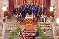 Vier musikalische Gruppen wirkten beim Fränkischen Mariensingen in der Wallfahrtskirche Fährbrück mit.