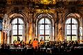 Die Camerata Salzburg im Kaisersaal der Würzburger Residenz. Am Rednerpult: Bundespräsident Frank-Walter Steinmeier.