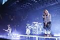 Deutschland-Konzert der US-Band Linkin Park       -  Die US-Rockband Linkin Park beim Deutschlandkonzert in Hamburg.