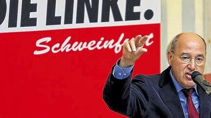Gregor Gysi in Schweinfurt: „Bildung ist das Wichtigste für mich.“ Gregor Gysi in Schweinfurt: „Bildung ist das Wichtigste für mich.“