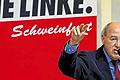 Gregor Gysi in Schweinfurt: &bdquo;Bildung ist das Wichtigste für mich.&ldquo;