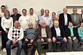 Für ihre langjährige ehrenamtliche Mitarbeit in der BRK-Gemeinschaft Wohlfahrt und Soziales wurden zahlreiche Mitglieder geehrt (vorne von links): Karl Heinz Wendel, Anton Rüger, Anton Kron, Franz Schwing, Carmen Kess, Erika Müller; (hinten von links): Matthias Schwing, Bettina Schmitt, Eugen Baumeister, Michael Volk, Julian Kehl, Stefan Kron, Christian Gernert, Margot und Ottmar Heilmann, Notker Wolf, Gerhard Heitmann und Klaus Geiger.