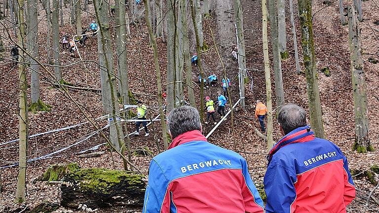 Beim Braveheart Battle im Jahr 2017 waren die Bergwachtler im Bereich der Skisprungschanze im Einsatz. Hier gab es in den vergangenen Jahren immer wieder einmal Verletzungen.