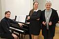 Die Regisseure und gleichzeitig Darsteller der Theatercollage (von links): Achim Hofmann und Silvia Kirchhof, die zusammen das Kabarettduo &bdquo;Café Sehnsucht&ldquo; bilden, und Dr. Katharina Ganz, Generaloberin der Oberzeller Franziskanerinnen.
