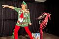 Komikerin, Sängerin und Entertainerin Rena Schwarz unterhielt die Gäste der Weihnachtsfeier des Steigerwaldklubs Gerolzhofen köstlich.