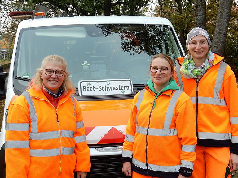 Drei der vier 'Beet-Schwestern': Gitte, Birgit und Bettina.