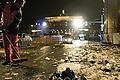 Aufräumen am Tag danach: Mehr als eine Million Menschen feierte allein bei der Silvesterparty am Brandenburger Tor in Berlin.