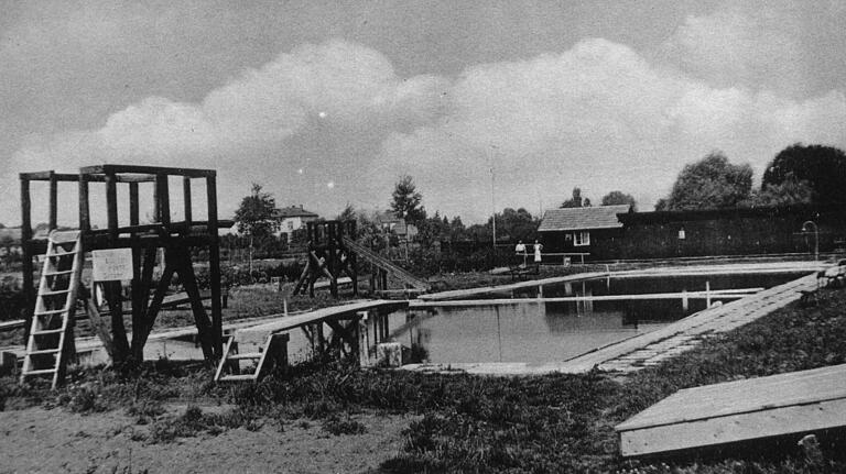 Die Hofheimer Badeanlage 1934. Die Hofheimer Badeanlage 1934.
