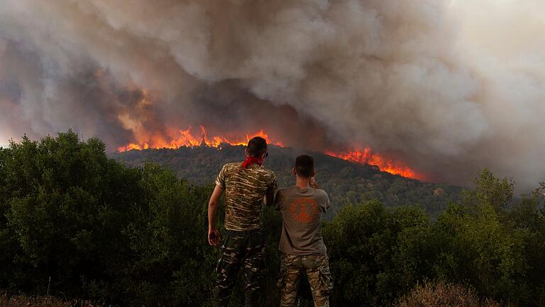 Waldbrände in Griechenland.jpeg       -  Das Risiko von Waldbränden, wie hier in Griechenland im vergangenen Jahr, steigt.