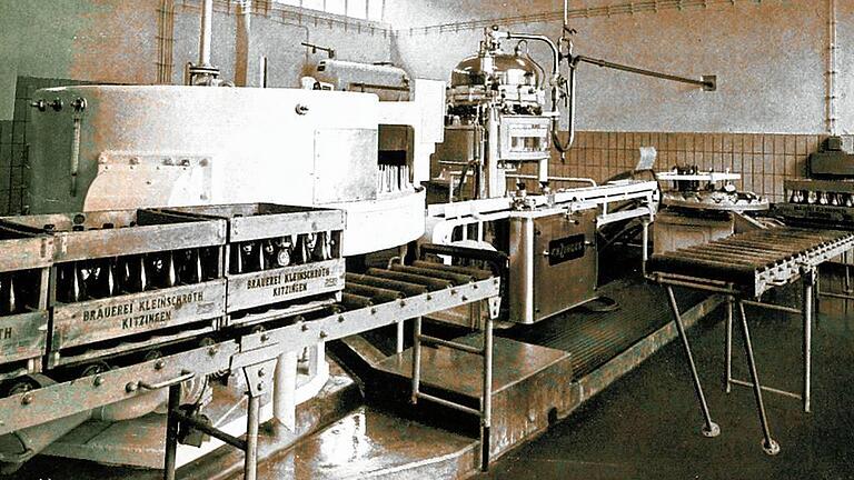 Zeitgemäße Technik: Ab 1950 gab es eine automatische Flaschenabfüllung, um der steigenden Flaschenbiernachfrage nachkommen zu können.