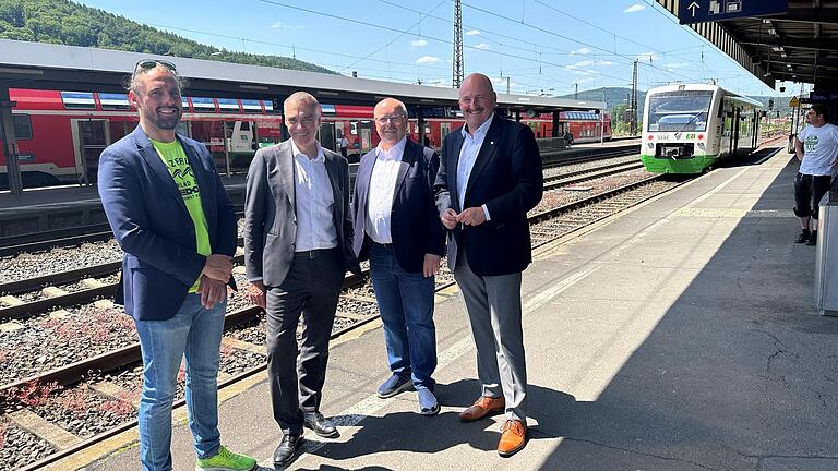 Von links: Jörg Breitenbach, Berthold Huber, Werner Herrbach und Bernd Rützel.