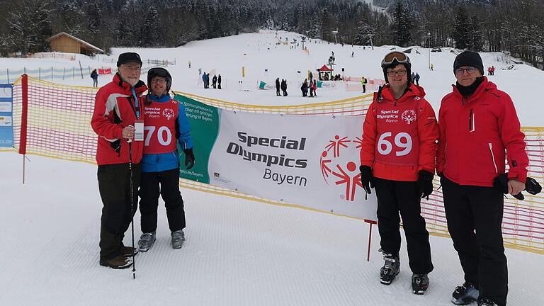 Teilnehmer an den Winterspielen der Special Olympics aus dem Landkreis Main-Spessart.