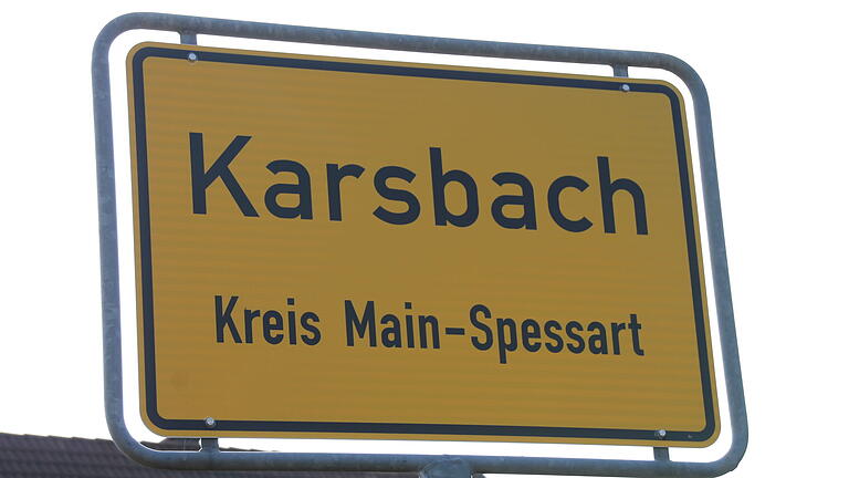 Ortsschild Karsbach.