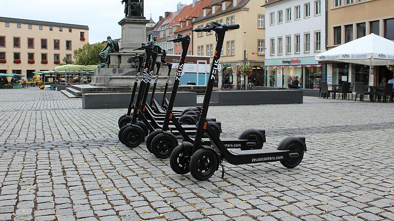 E-Scooter gehören inzwischen auch in Schweinfurt zum Stadtbild.