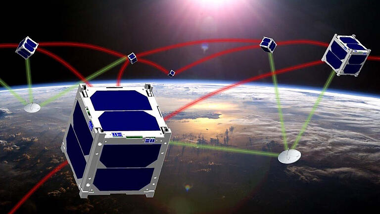 Mit einem Netzwerk Schuhschachtel großer Mini-Satelliten will der Würzburger Telematik-Professor Klaus Schilling nun auch die Klimaforschung revolutionieren.