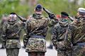 Bundeswehr       -  Reservisten salutieren bei einem Appell in der Fürst-Wrede-Kaserne in München. (Archivaufnahme)