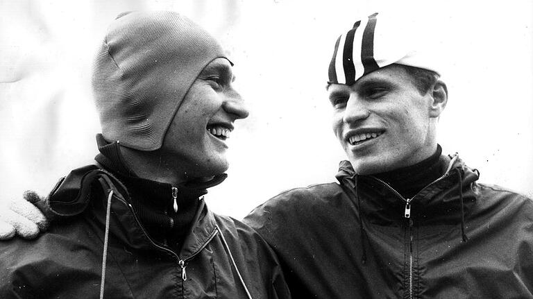 Erfolgreiche Brüder: Wie Günter gehörte Jürgen Traub (rechts) zur deutschen Elite im Roll- und Eisschnelllauf in den 1960er und 70er Jahren.